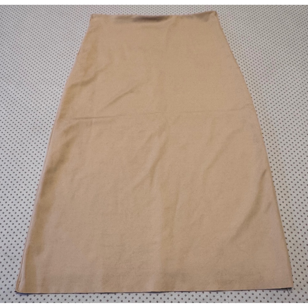 ASSETS by Sara Blakely Women's Tan Nude Shapewear Midi Skirt Size M Smoothing